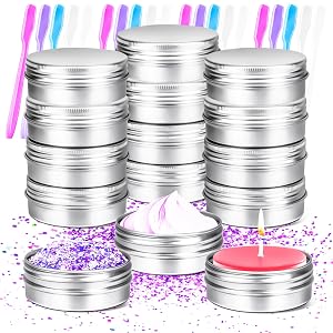 MotBach 12 Pack 0 5oz Tin Jars 15ml Metal Tin cans 15g 0 5ounce Aluminum tin can jar