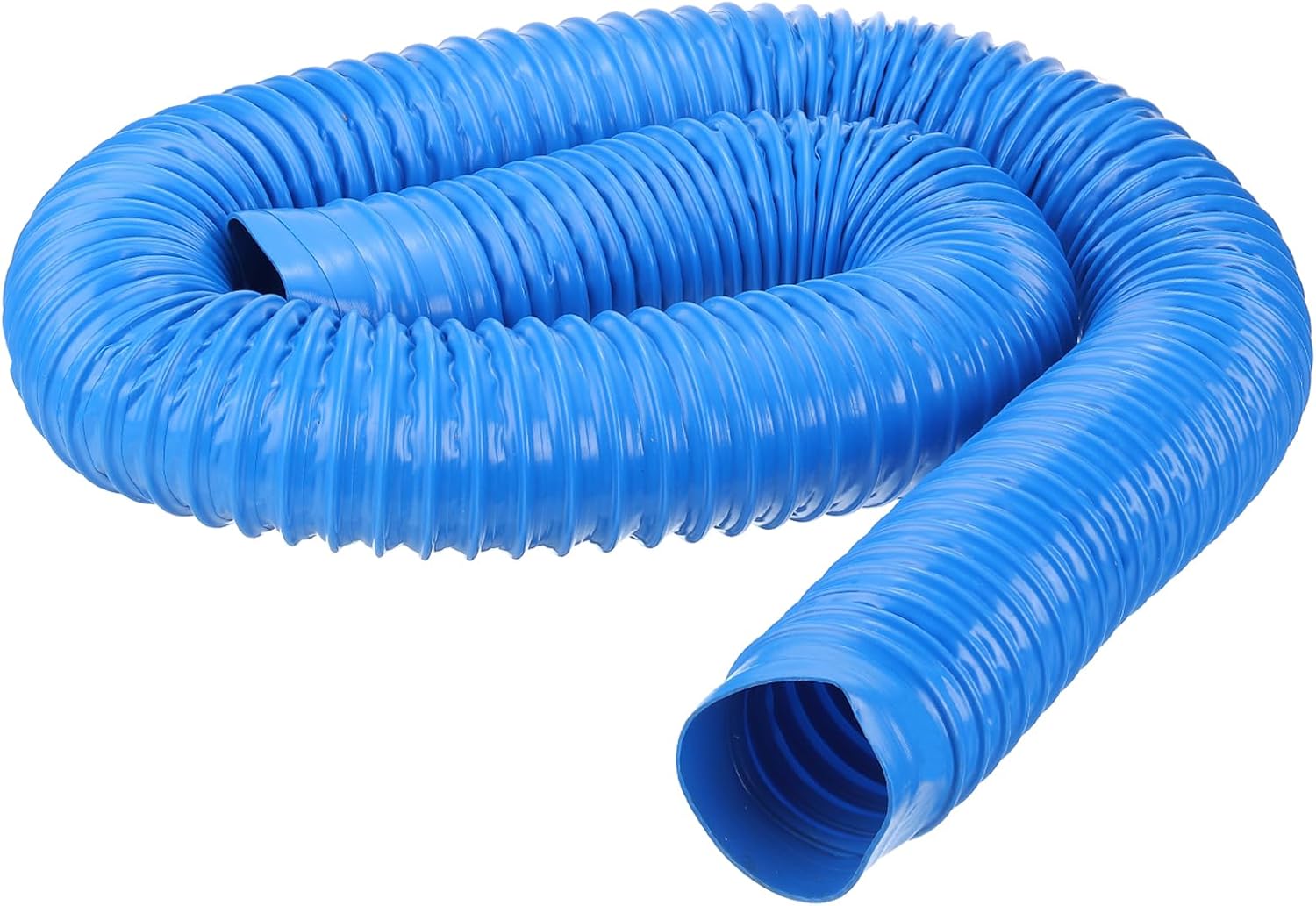 PATIKIL PVC Flexible Vacuum Cleaner Hose, 30mm ID 2M Length Dust Collection Hose Use with Dust Collectors for Industrial Woodworking Cleaner, Blue