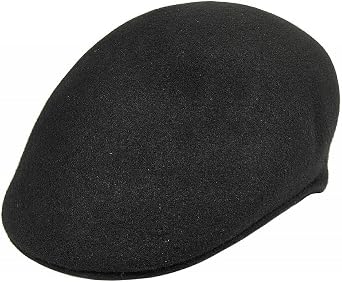 Wool Ascot Cap - Black