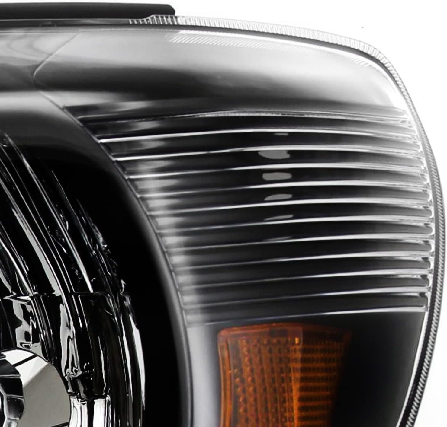 SPEC-D TUNING Black Housing Headlights Compatible with 2005-2011 Toyota Tacoma L+R Pair Head Light Lamp Assembly