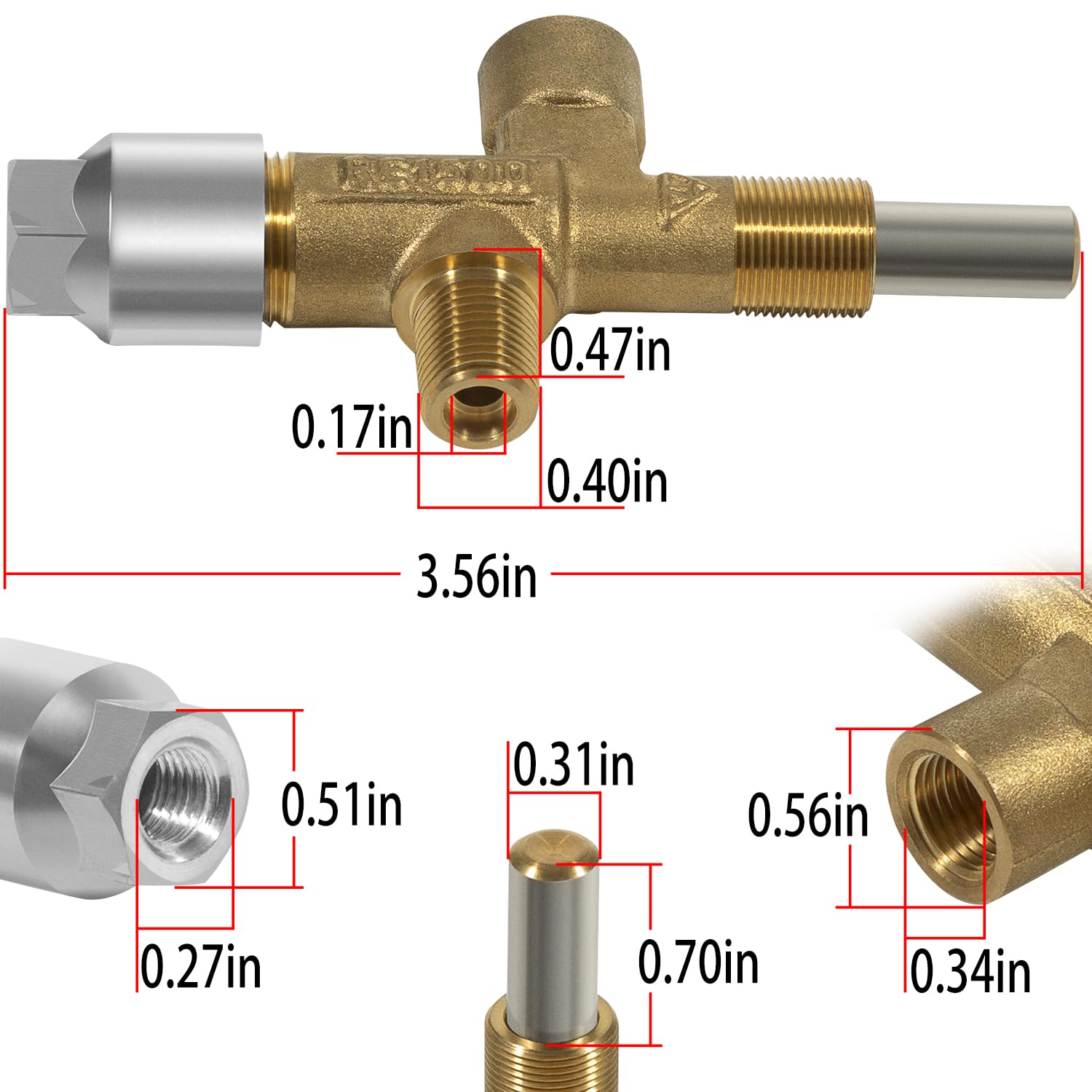 619154 Thermocouple, 2Pcs 621737 Thermocouple Interrupter and 622746001 Gas Valve Extension Plug, for Norcold Refrigerator