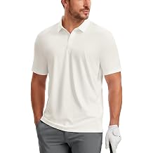 PULI Mens Golf Polo Stand Collar Breeze Moisture-Wicking Regular Fit Tops
