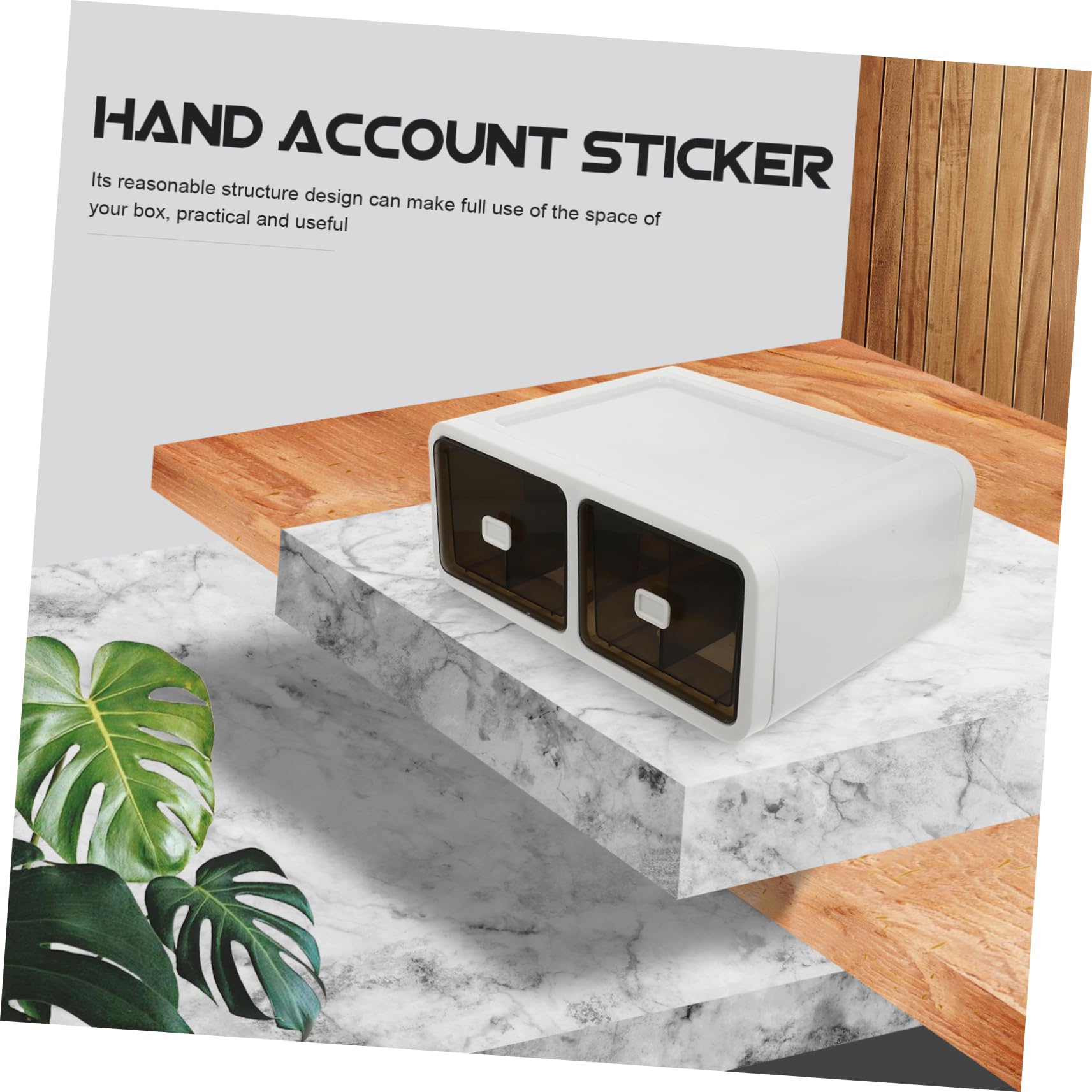 Amosfun Schubladenbox Braun 5 Fächer Stapelbar Pp Platzsparend für Unterwäsche und Socken für Kleiderschrank und Kommode