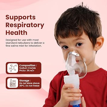 VED Hypertonic Inhalation Saline Solution, 3% Sodium Chloride (NaCl),4.0 ml Unit Dose Vials for Adult & Child (3%, 50, Count)