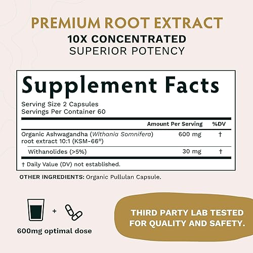 Miniatura 6 de TRIBE ORGANICS Balance Duo - KSM-66 Ashwagandha 120ct + Turmeric Curcumina C3 Complejo 120ct