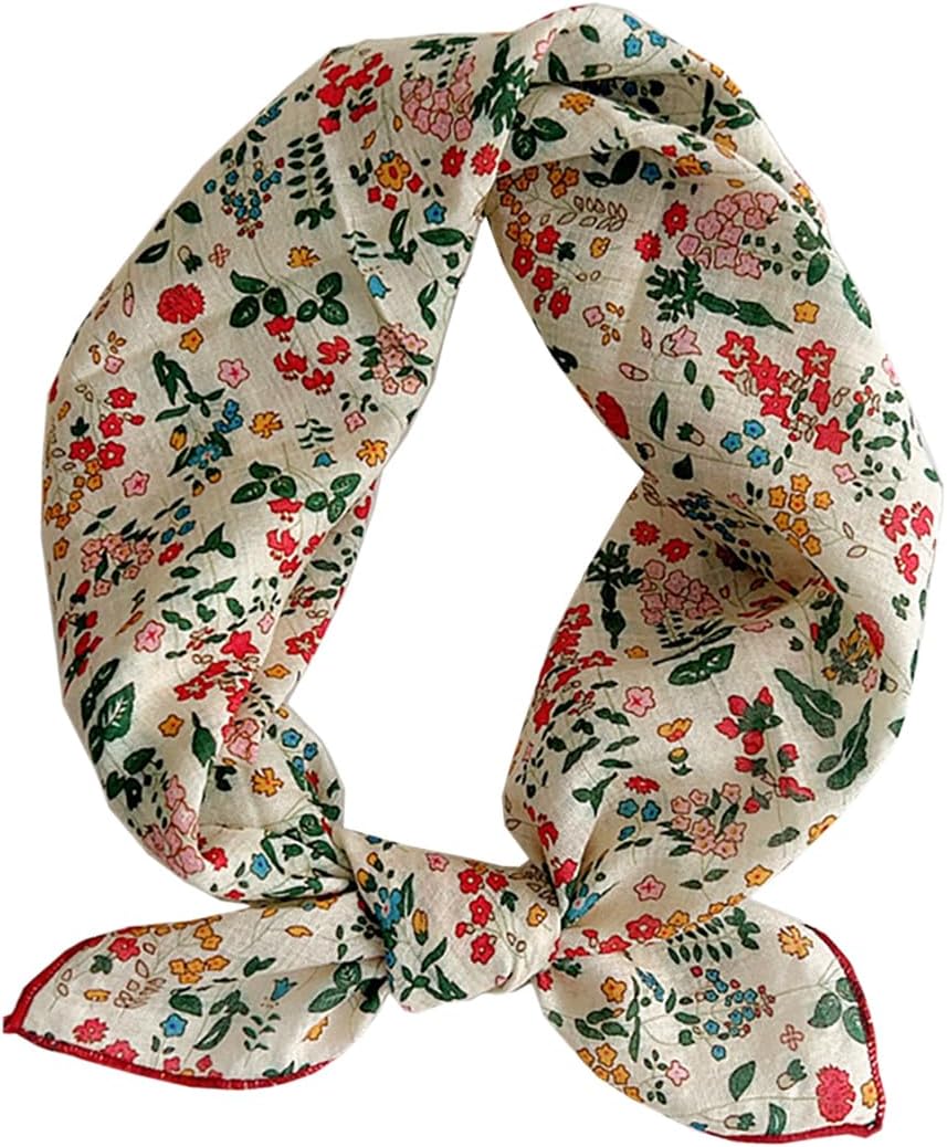 Cotton-Blend Bandana, Head Scarf, Headband, Head wrap, Hair Neck Scarf for Women 22 x 22 inch