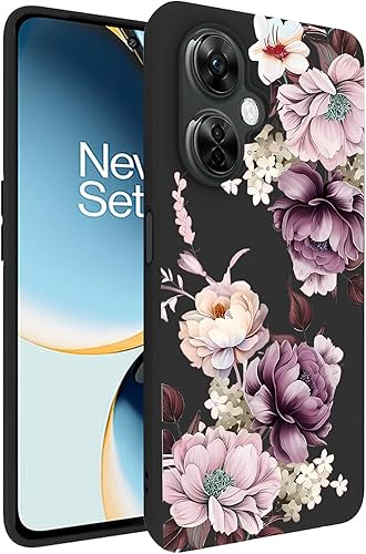 Funda para OnePlus Nord N30 5G, funda de silicona TPU suave para niñas y mujeres, funda protectora flexible de goma delgada negra mate para OnePlus