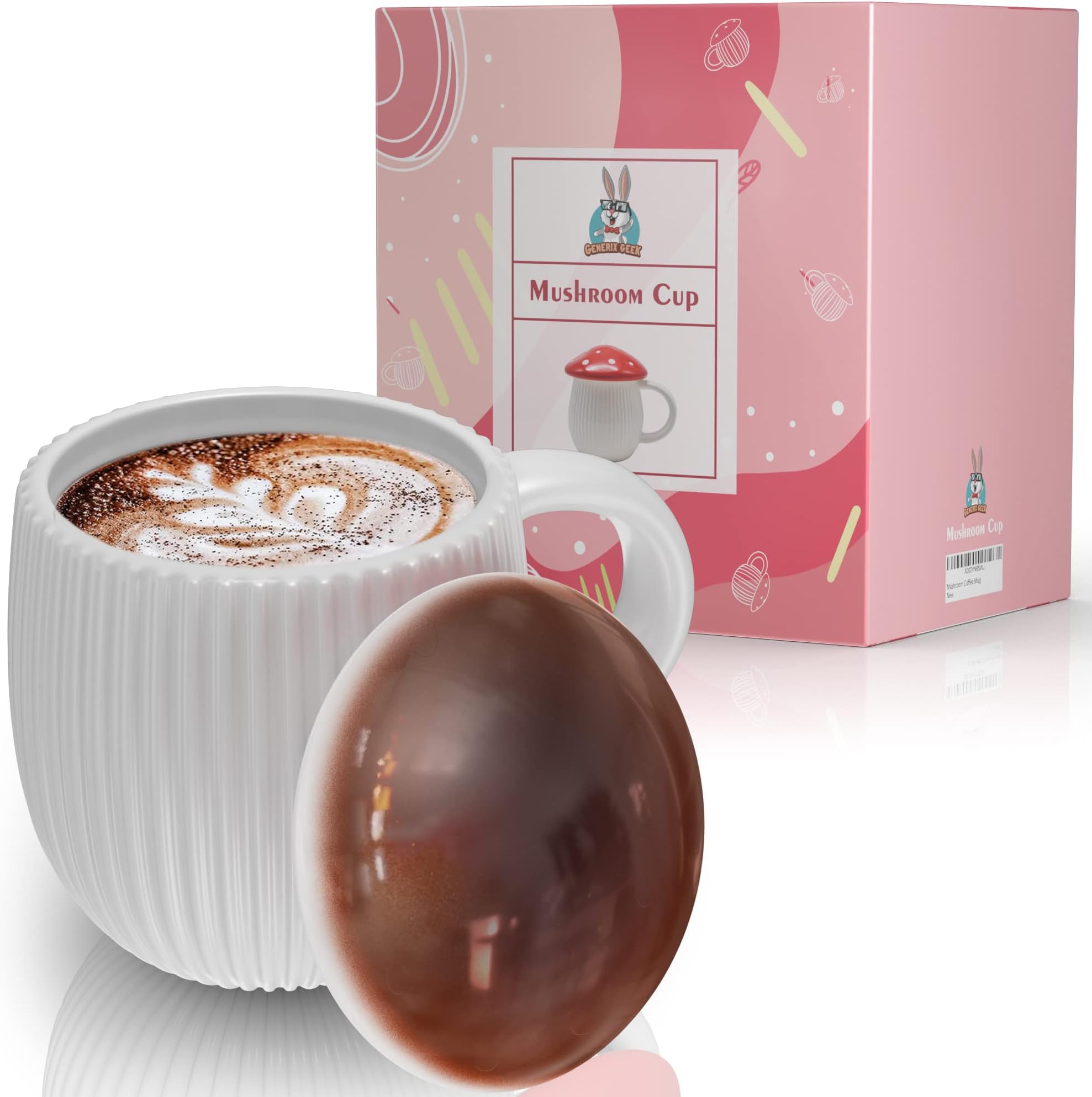 Brown Mushroom Mug With Lid - Mushroom Cup Mushroom Decor Mushroom Coffee Mug Mushroom Gifts for Women Cute Mugs Mushroom Stuff Amanita Muscaria Toadstool Mushroom Coffee Cup Mushroom Things Novelty