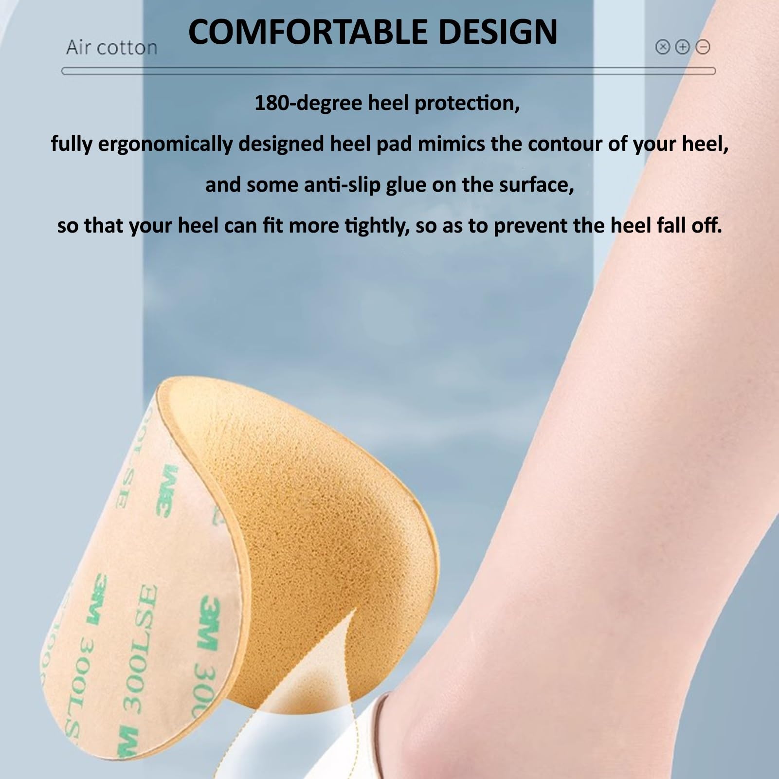 Fersenpolster Schuhe Selbstklebende Fersengriffe, lose Schuhe zu groß, wiederverwendbare Fersenschutzeinlagen für Damen und Herren, verhindern Fersenrutschen und Reiben (Color : Gray, Size : 18pcs-t