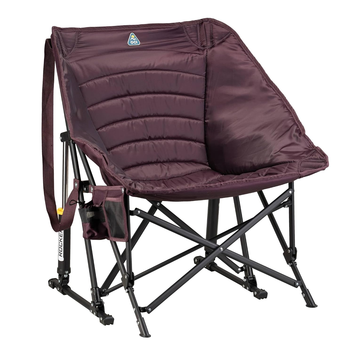 GCI Outdoor Puff Rocker Camping Chair, Amethyst