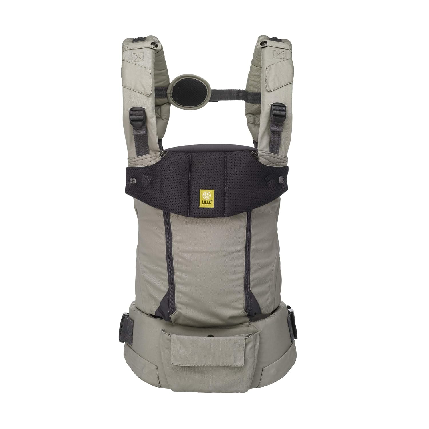 LÍLLÉbaby Serenity 6-in-1 Ergonomic Baby Carrier, Newborn to Toddler, Lumbar Support with Convertible Tote, Shade Grey