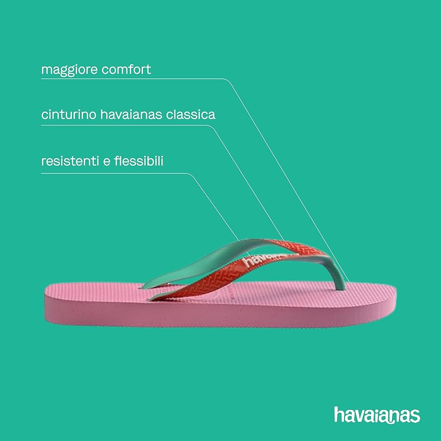 Infradito Havaianas Top Color | Unisex Adulto | Gomma Antiscivolo | Comode E Leggere - Foto 2