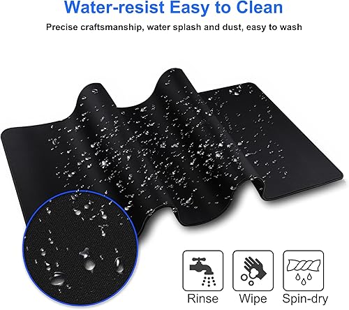 Miniatura 6 de Hosimoln Alfombrilla de mouse para juegos, tamaño grande, 27.5 x 11.8 pulgadas de grosor, 0.12 pulgadas, alfombrilla de mouse de computadora