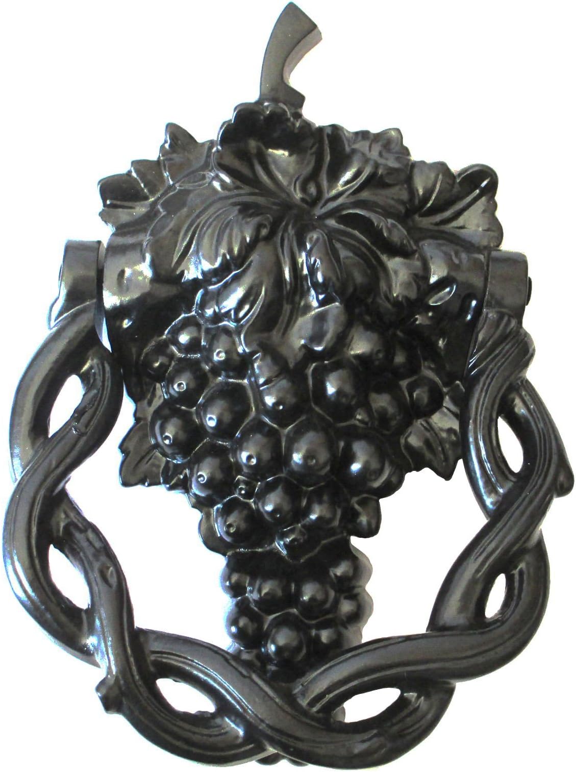 Castelion® Black Cast Iron Grape Vine Door Knocker