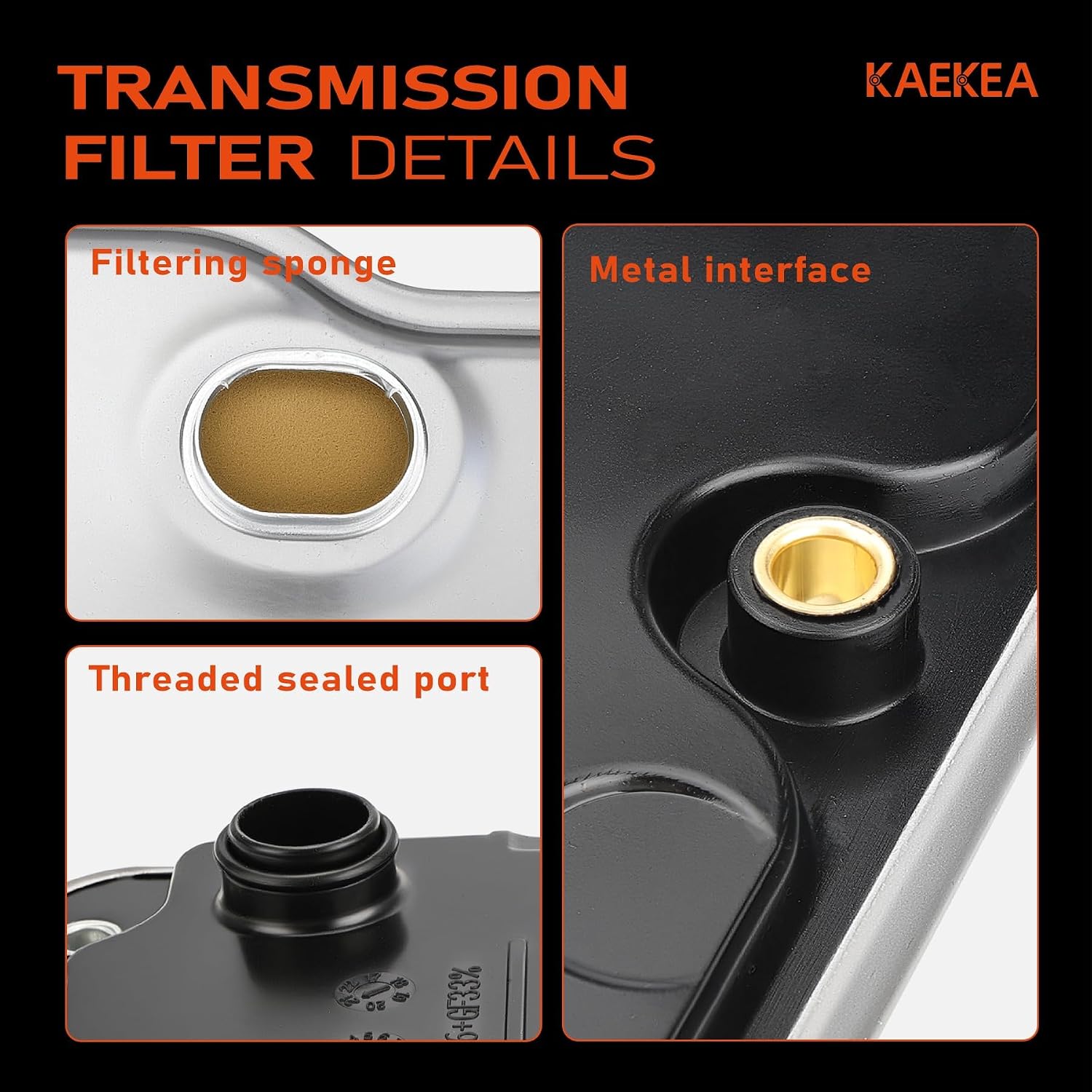 3516812090 Automatic Transmission Filter Compatible With Toyota Corolla 2014-2021 / Scion iM 2016 L4 1.8Lwith Pan Gasket Replace 0440441 3516812091 3533012050 9030122014
