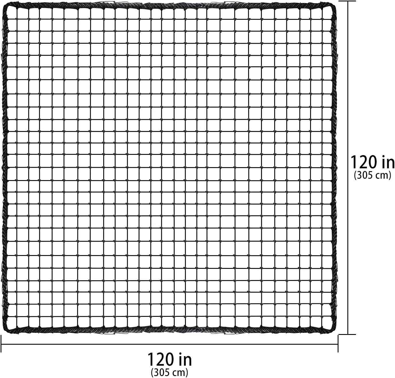 LZFAN Golf Sports Practice Barrier Net, Golf Ball Hitting Netting, Golf High Impact Net, Heavey Duty Golf Containment Net, 10 x 10 Ft t / 10 x 20 Ft - Black (10x10) : Sports & Outdoors