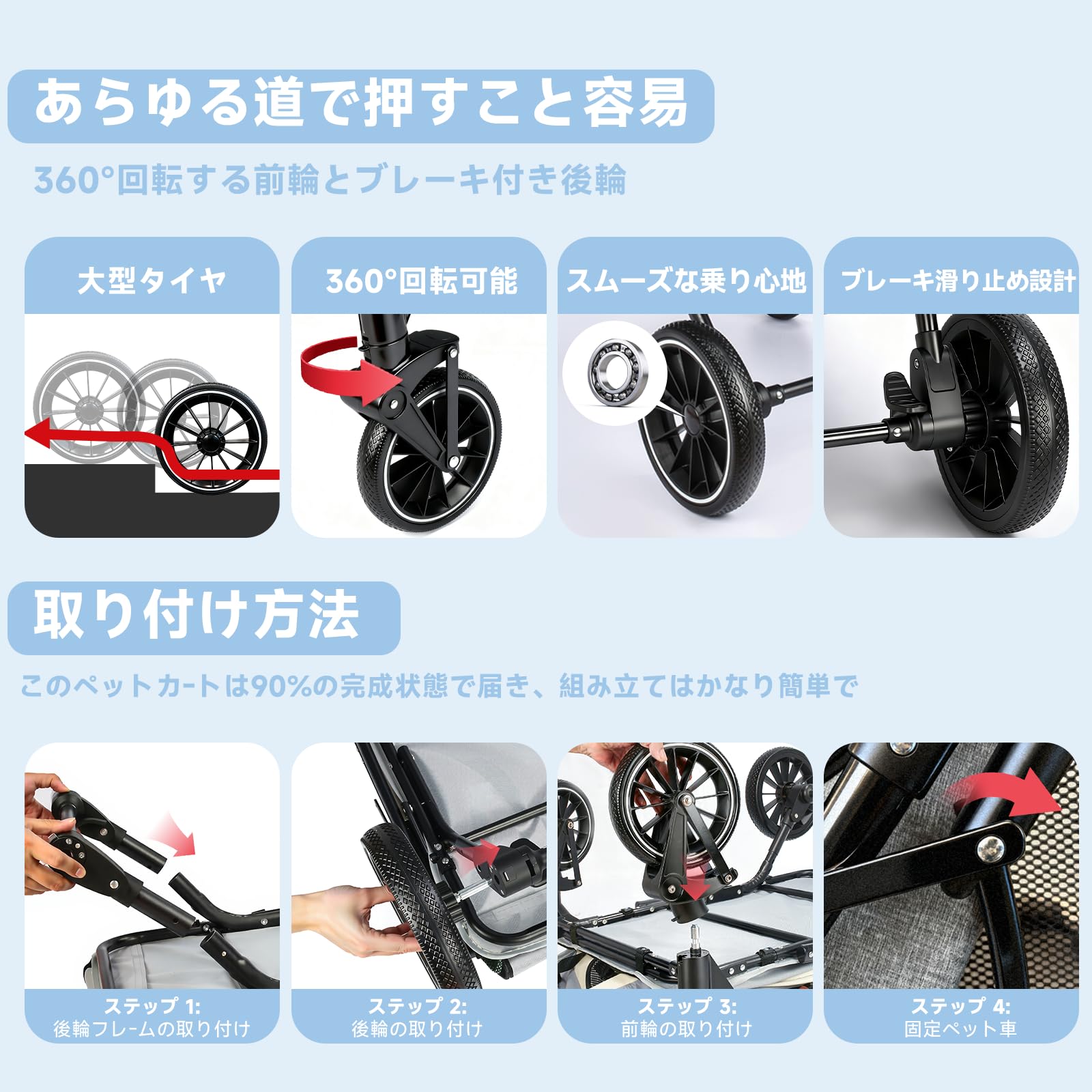 Amazon.co.jp: 【Amazon.co.jp限定】ペットカート Bolinker 大型犬用