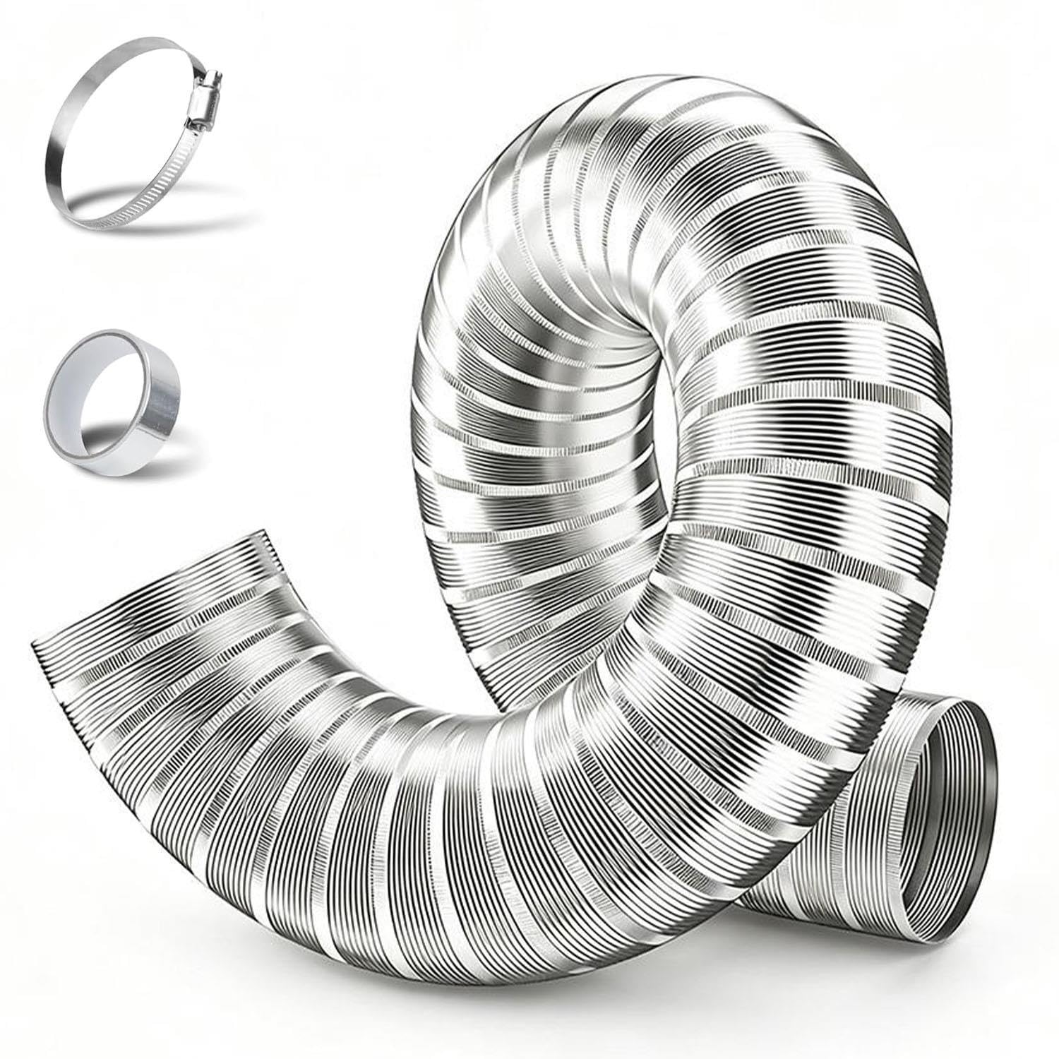 Tubo De Ventilación Flexible De Aluminio Conducto Salida Aire