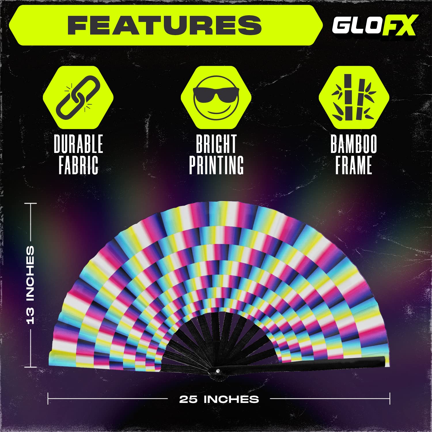 KLFファン垂涎Space ‎–『Space』 Amazon.com: GloFX Folding Fan - Galaxy - Large Rave Clack