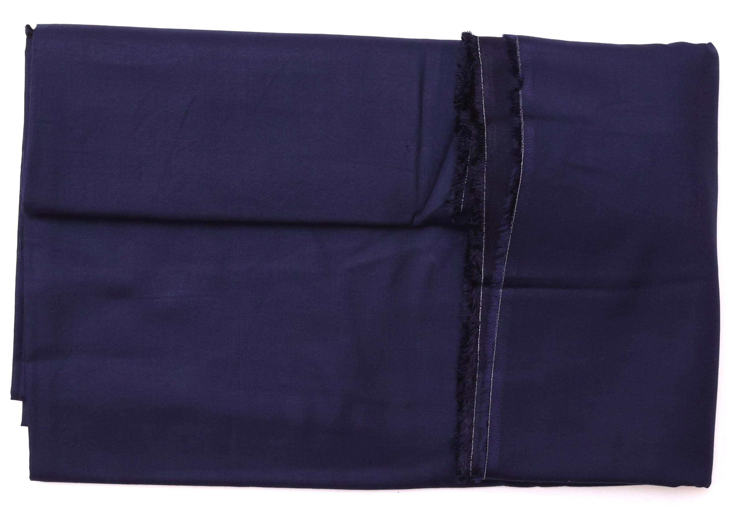 Manav Plain/Solid Rayon Unstitched Fabric | for Making Kurti, Palazzo, Salwar, Gown, Garment etc. | Premium Dress Material (30+ Color Options) (5 Meter, Navy Blue)-image-41