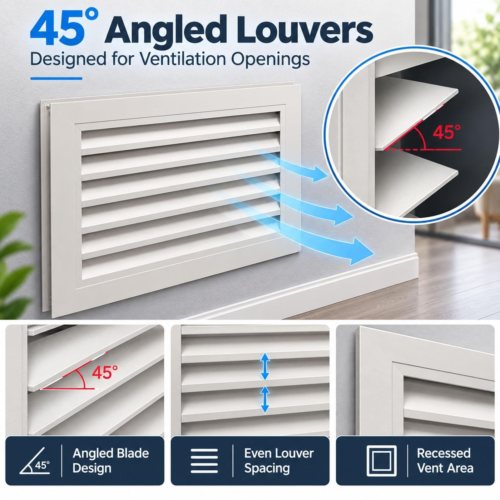 Rejilla De Aleación De Aluminio, Ventilación Y Lamas Protectoras