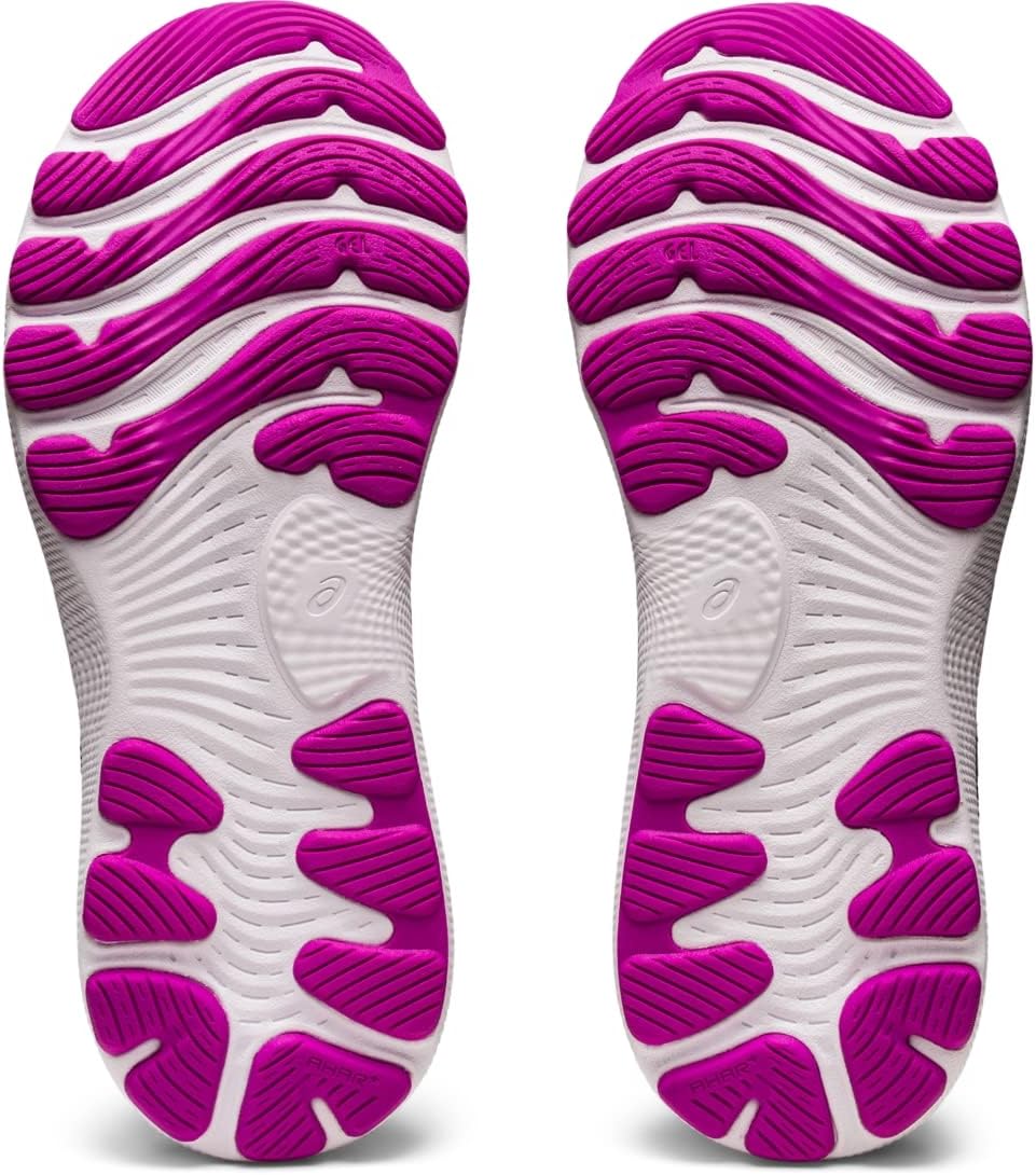 ASICS Women's Gel-Nimbus 24 Running Shoes, 7.5, Black/Orchid