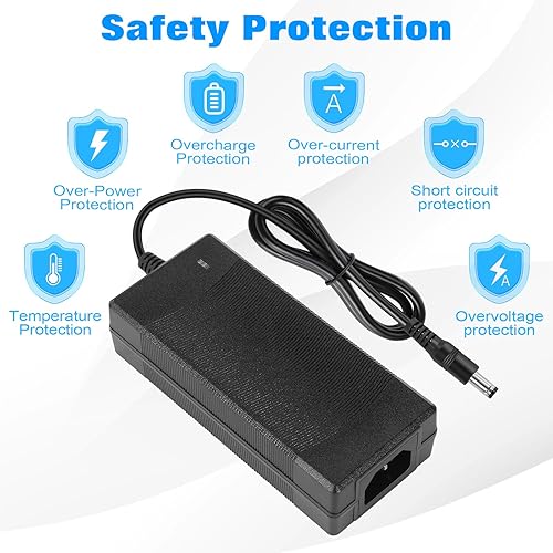 Miniatura 6 de Fuente de alimentación 12V 5A, CA 100-240V a DC12V 60W Convertidor Adaptador Transformador de controlador con conector de 0.217 in x 0.098 in,