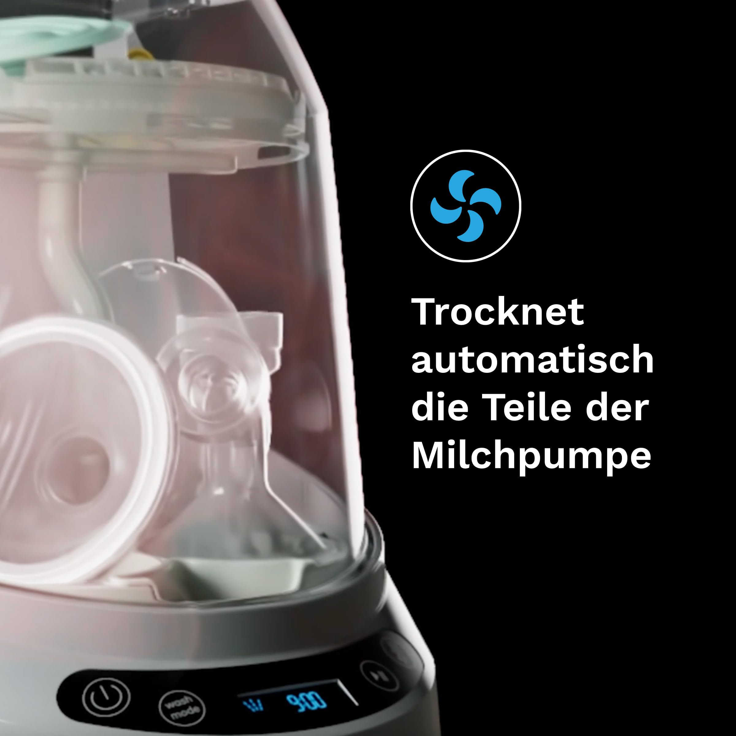Babyflaschenreiniger Baby Brezza Bottle Washer Pro – Wäscht, sterilisiert und trocknet Babyflaschen & Milchpumpenteile automatisch – Mit HEPA-Filter, 20 Sprühdüsen und 6 Programmen