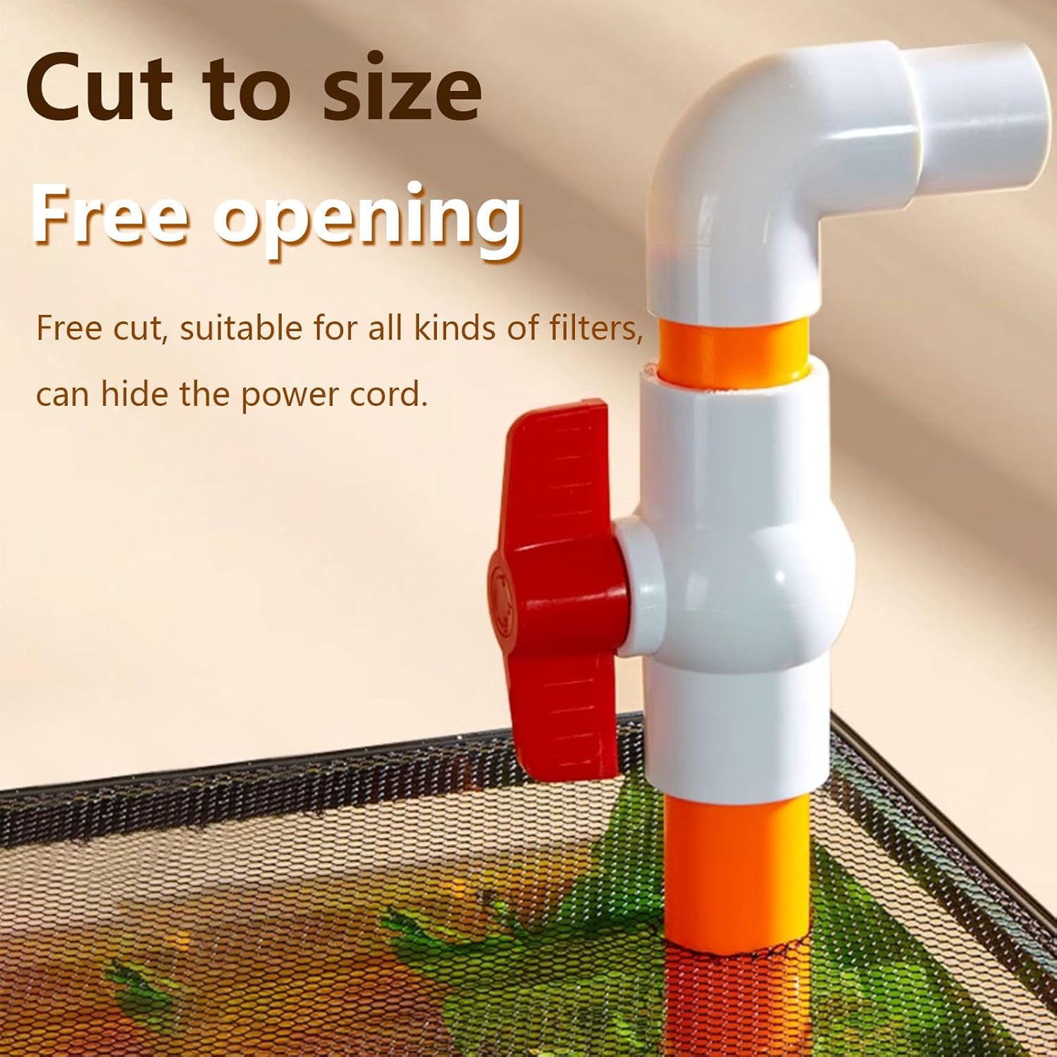 Fish Tank Cover Mesh Aquarium Lid Anti-Jumping Net For Tanks, Length 180cm,Width:50cm(Width:60cm)