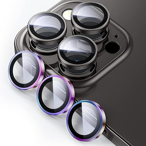 Miniatura 1 de WSKEN Protector de lente de cámara para iPhone 14 ProiPhone 14 Pro Max, modo de disparo nocturno Protector de pantalla de vidrio templado HD,