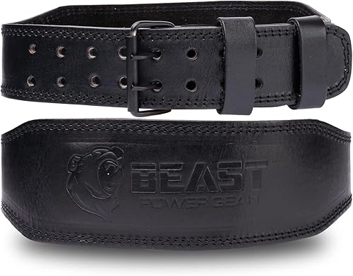 Cinturón de levantamiento de pesas Cinturones de cuero genuino de 4 pulgadas acolchados para la parte inferior de la espalda para gimnasio,