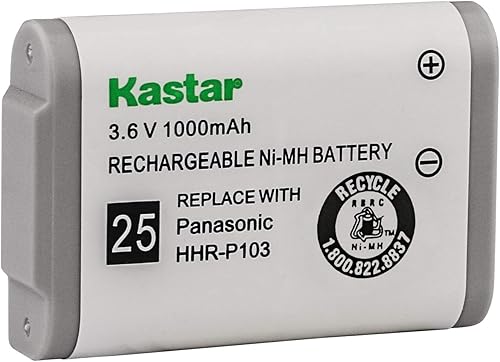 Miniatura 2 de Kastar EP5962 - Batería inalámbrica Ni-MH, 3.6 voltios, 1000 mAh repuesto para Lucent EP5962, Panasonic HHR-P103 / P-P103