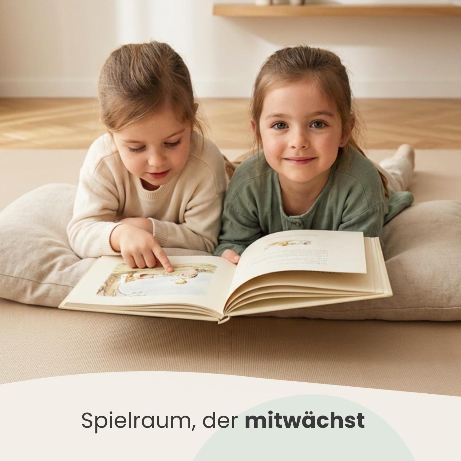 LittleTom Spielmatte Baby Puzzlematte mit Rand - 18 Matten je 30x30 cm Krabbelmatte 180x90 cm Bodenmatte Kinder - Puzzle Teppich Kinderzimmer - EVA Schaumstoff Bodenschutzmatte Spielteppich - BPA-frei