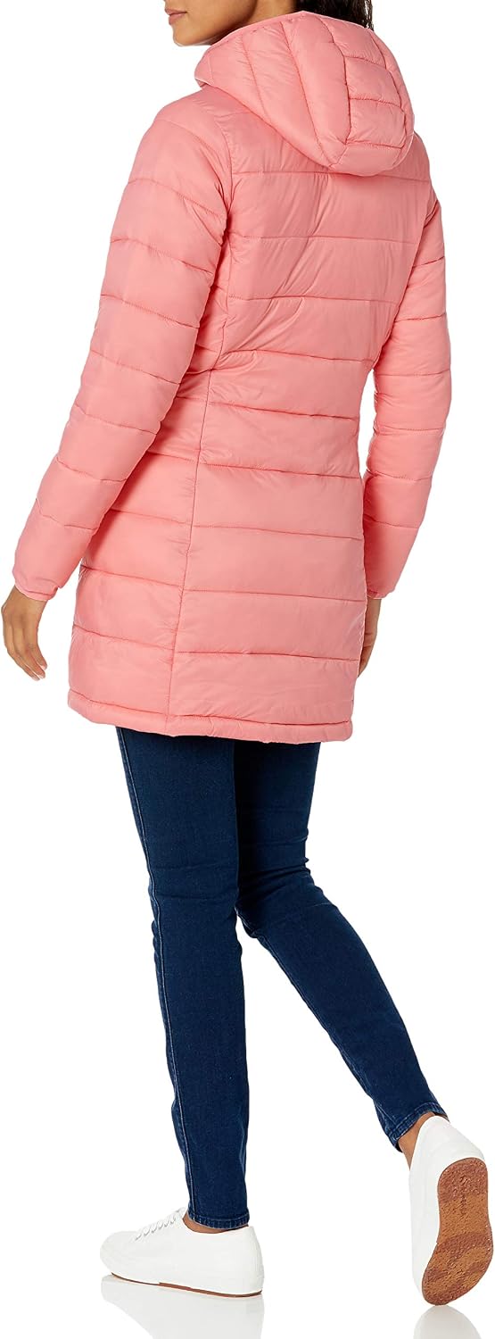  womens Lightweight Water-Resistant Packable Hooded Puffer Coat (Available in Plus Size) thumbnail