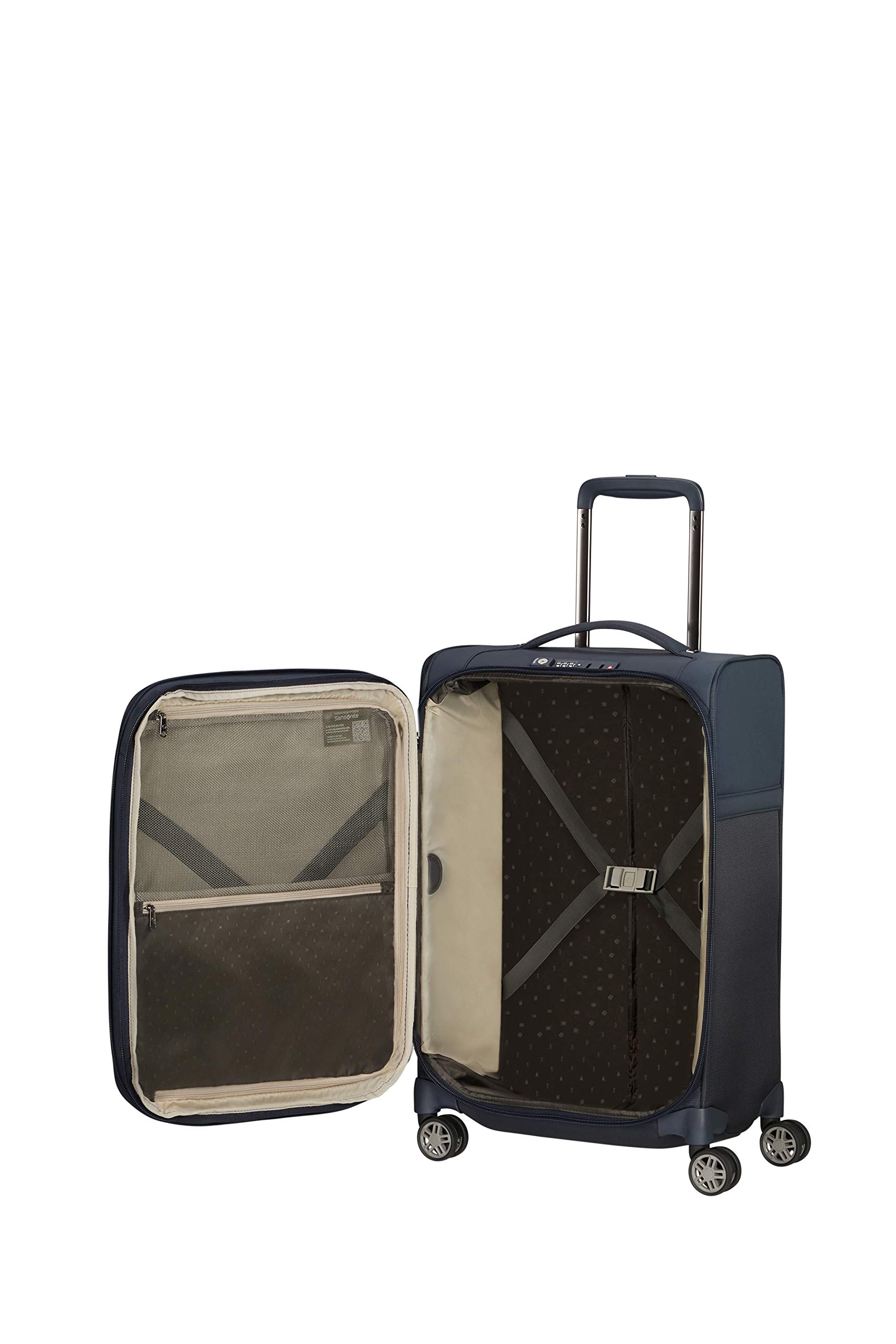 Samsonite Airea - Spinner S (Langth: 35 cm) Ejecución de mano expandible, 55 cm, 38/43.5 L, azul (azul oscuro)