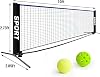 Set de Pickleball Mini de 10 pies, Red de Fútbol Tenis, Red de Tenis Mini, Red de Tenis para Entrada, Red de Pickleball Portátil para Exterior, Fácil Instalación, con Bolsa de Transporte para Jardín, Parque o Playa de Nylon 3