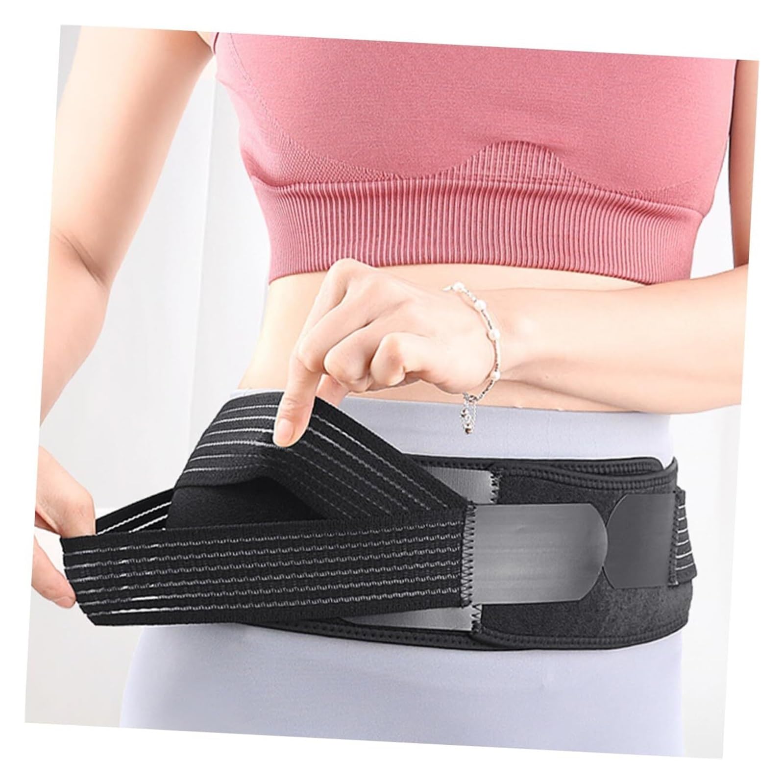 Faja Lumbar 2 Vendajes De Protección For La Espalda For Entrenamiento Deportivo Cintura Soporte Cinturón(S)