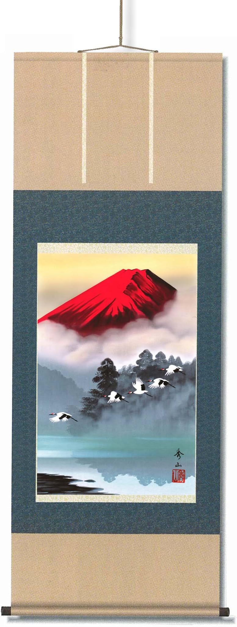 OTAARTTraditional Wall Scroll Mt. Fuji Painting by Suzumura Shuzan