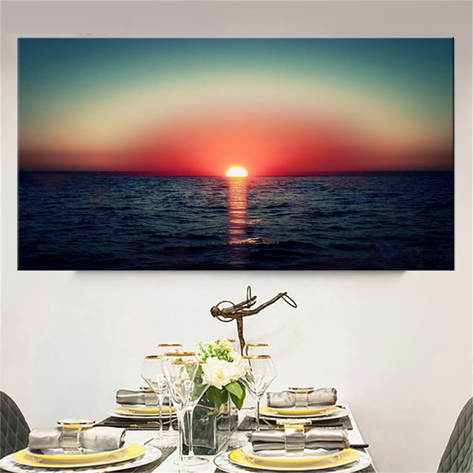 Kit Complet Broderie Diamant 5D Grand Format 60x180cm Coucher de Soleil