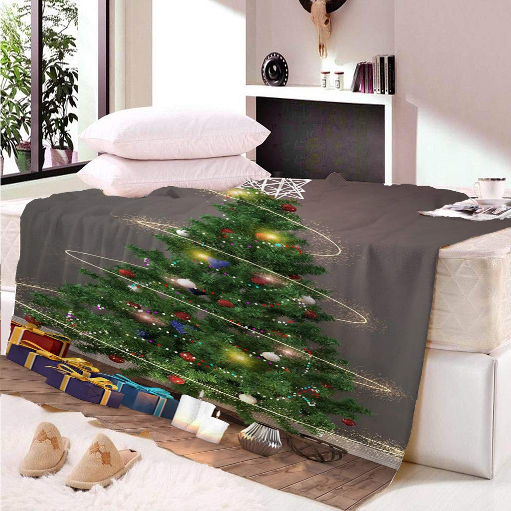 Fansu Fleece Gooi Deken, Kids Volwassenen Microfiber Zacht Warm Pluizig Lichtgewicht 3D Gedrukt Flanellen Dekens Bed Sofa Deken Sprei voor Slaapkamer Slapen en Camping (100x125cm, pompoen