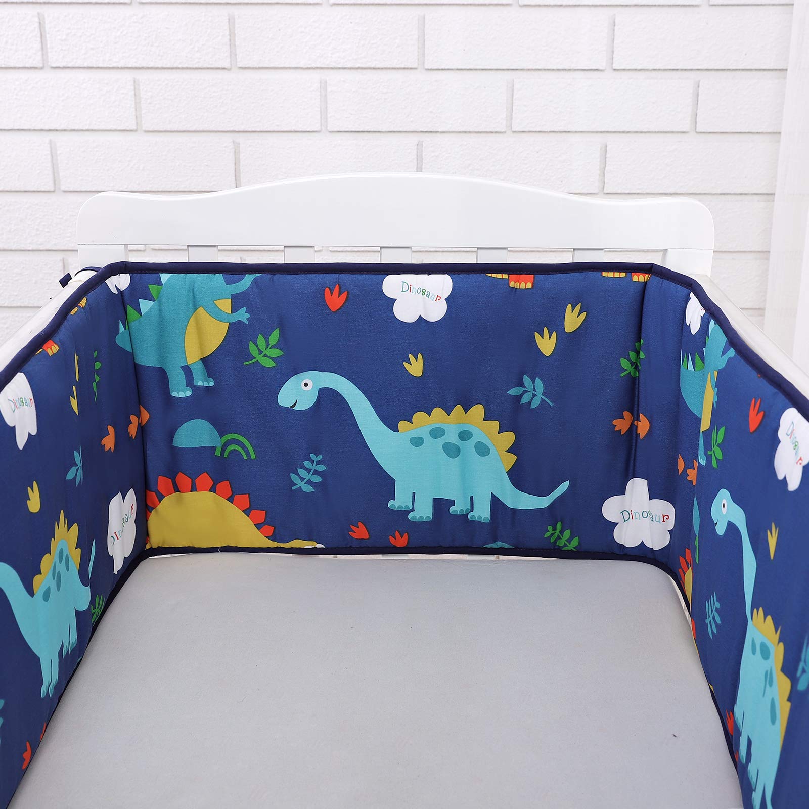 Buy JISEN Crib Rail Cover OnePiece Bumper Crib Around Cushion Cot