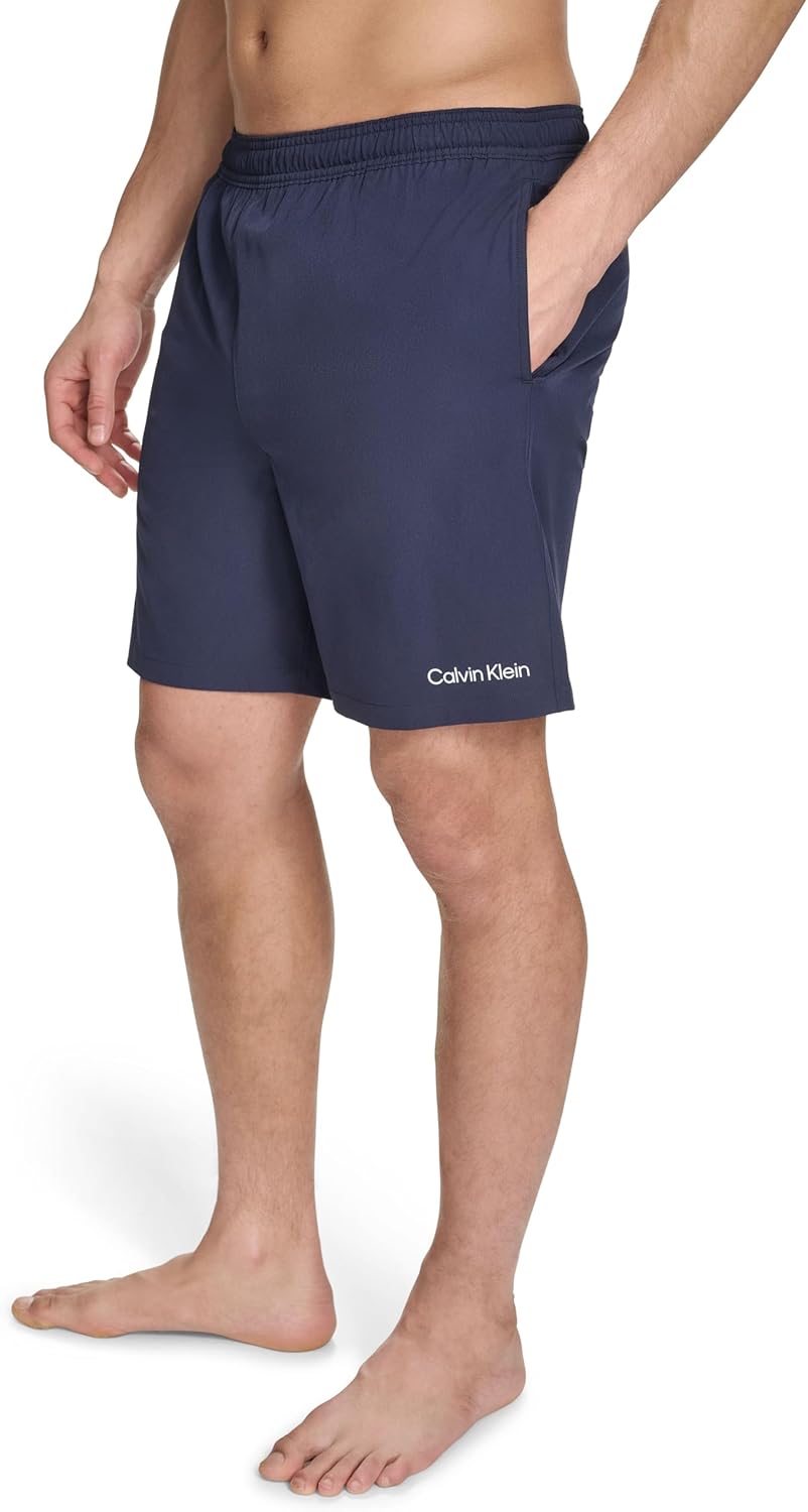 Calvin Klein Men's Volley Quick Dry Stretch Swim Trunk