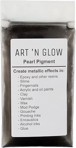 Art 'N Glow Polvo de pigmento de perla de mica (verde manzana) - (0.88 onzas0.88 oz) - más de 10 colores disponibles