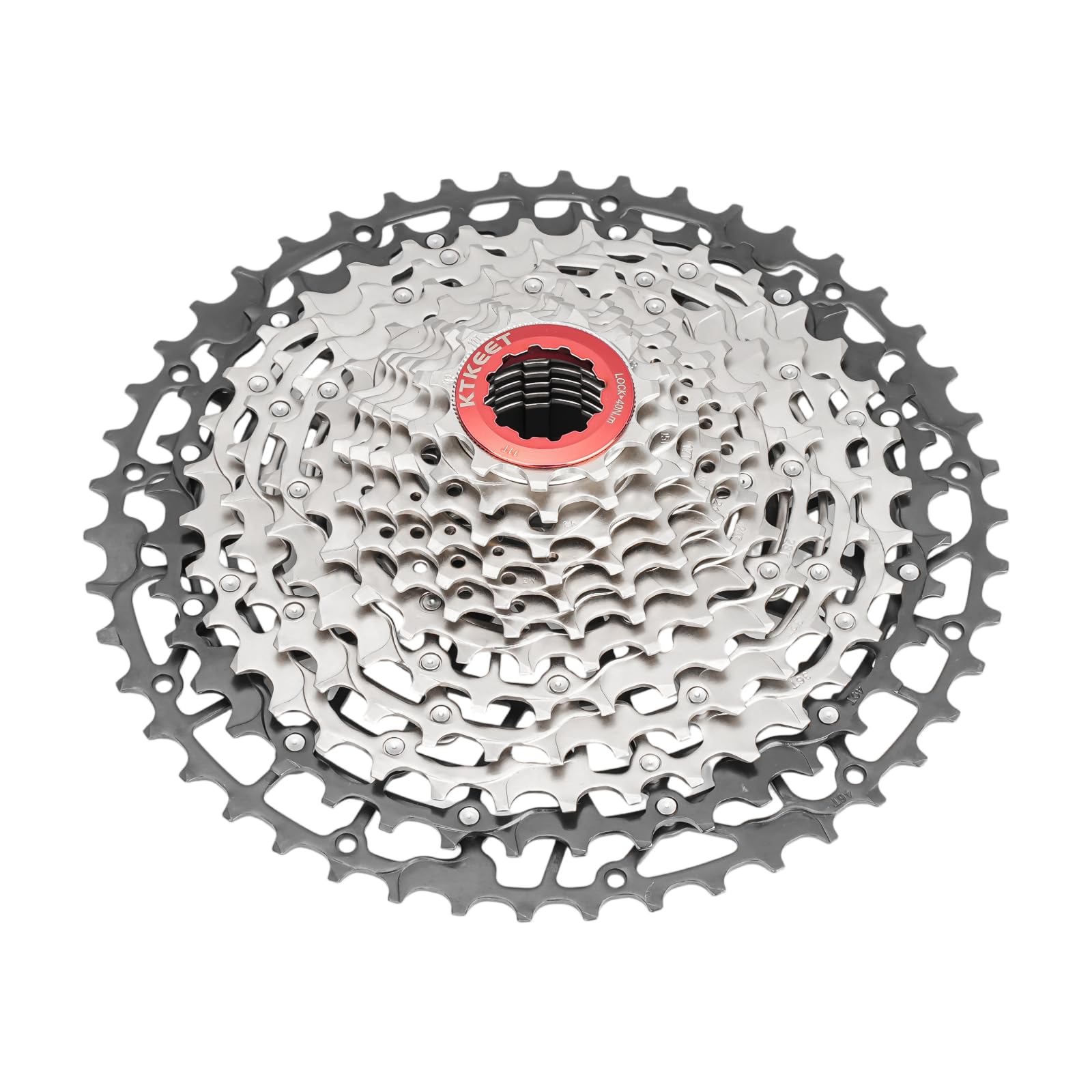 9/10/11/12/13 Speed Mountain Bike Cassette 11-40T/42T/46T/48T/50T/52T MTB Cassette 9-13 Speed HG Structure Lightweight Bicycle Cassette Compatible with Shimano Ultegra Sunrace Sram (12 Speed 11-48T)