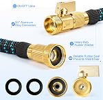 3X Tige de jardin extensible 50FT Tube d'eau flexible avec connecteurs solides & Spray Buse étanche Non Kink lourd service pour jardin extérieur d'arrosage soins de pelouse