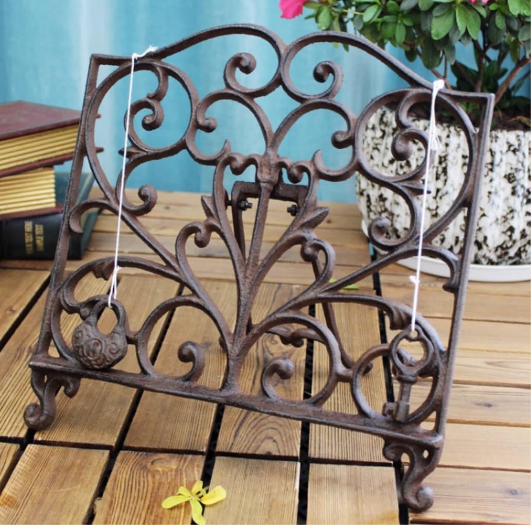 Uchwyt Przepisy Stojak Na Książkę Kucharską W Stylu Vintage Żeliwny Dekoracyjny Metalowy Książki Kucharskie Stojaki Do Kuchni Pomocnik Kuchenny