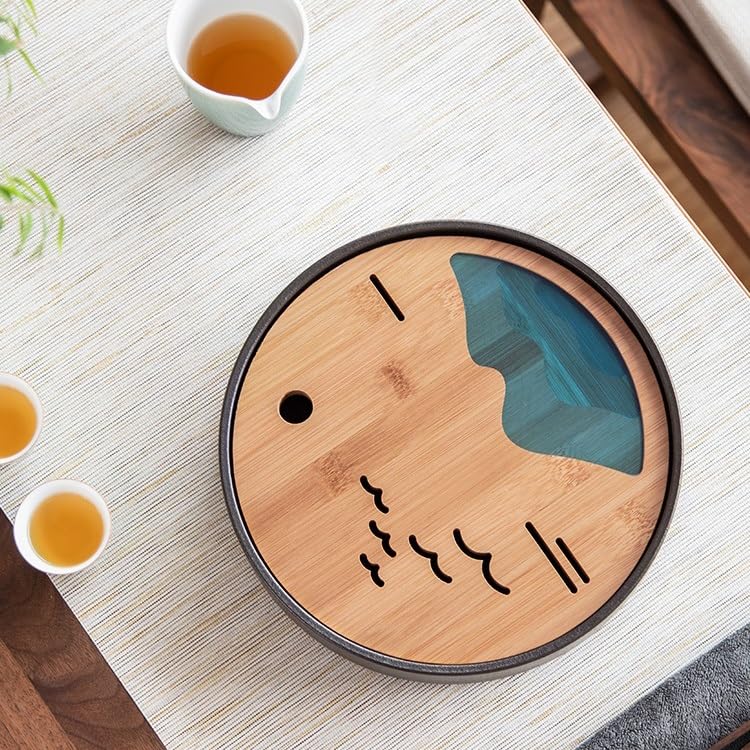 Vassoio da tè Semplice Contenitore per l'acqua in Ceramica per Uso Domestico, Moderno Semplice tavolino da caffè Vassoio da tè Vassoio da Studio per la casa