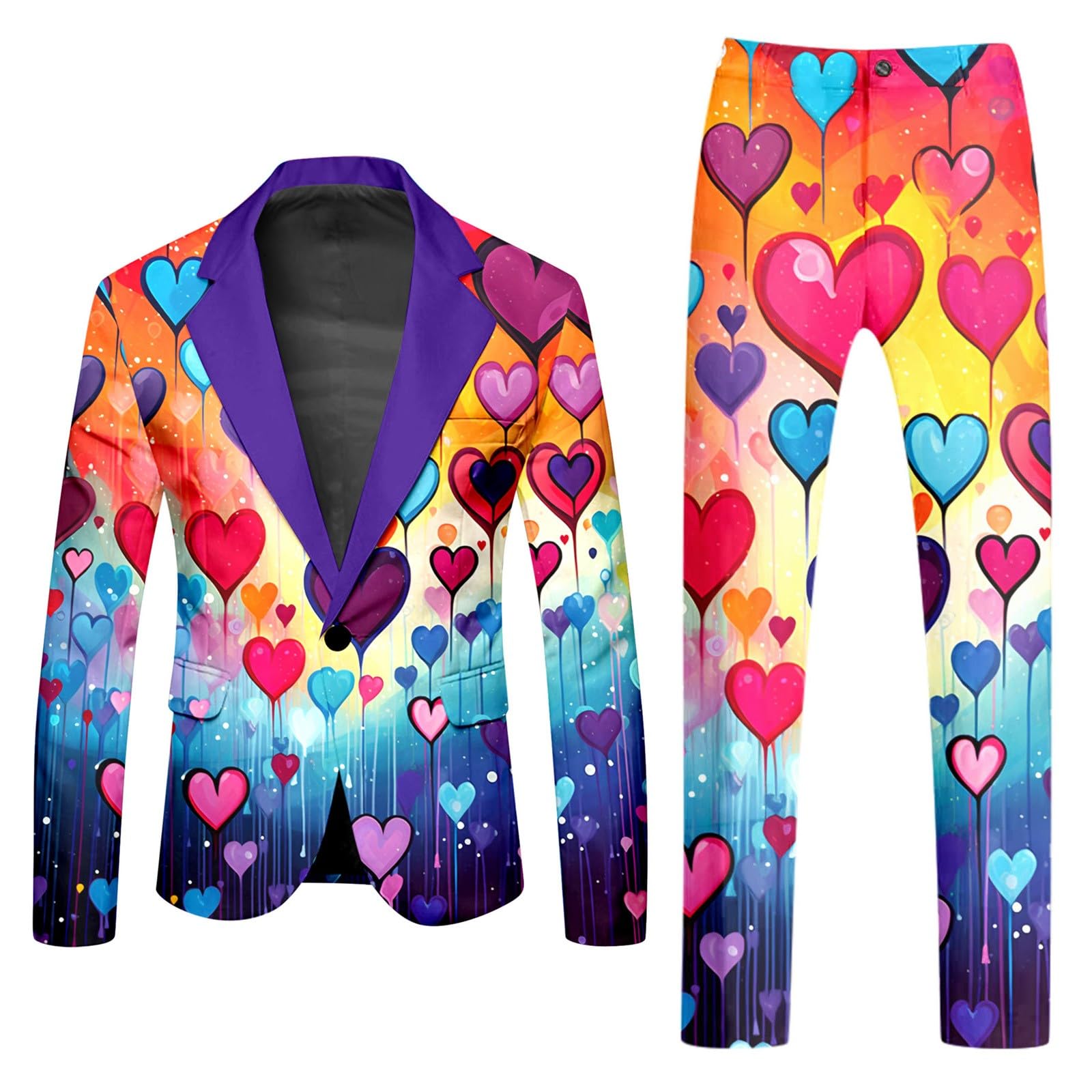 Générique Set da uomo 2 pezzi in cotone, tuta da jogging con maniche lunghe, vestibilità aderente, per il tempo libero, autunno, inverno, morbido, caldo, A114
