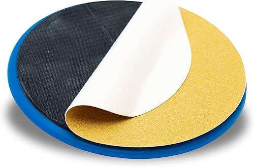 Miniatura 3 de MARSHALLTOWN Lijadora radial de poste de 9 pulgadas, lijadora de disco, paneles de yeso, aluminio fundido, soporte giratorio sin deslizamiento, RPS9H