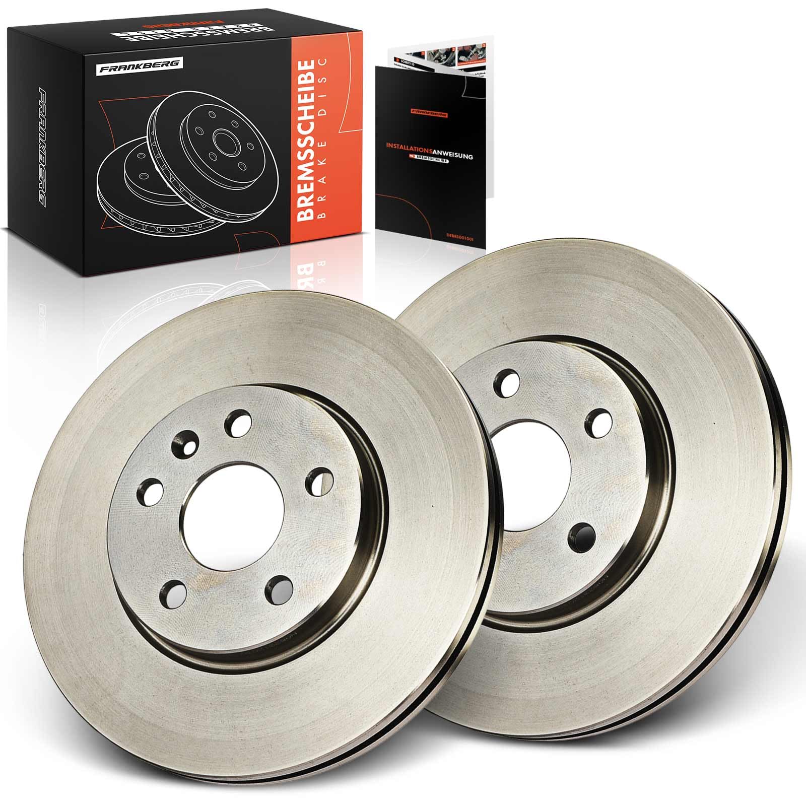 Frankberg 2x Bremsscheiben Vorne Belüftet ⌀276mm 13502045 | Kompatibel mit Aveo Hatchback T300, Astra J Stufenheck, Cruze Station Wagon J308, Astra J P10, Cruze Hatchback J305